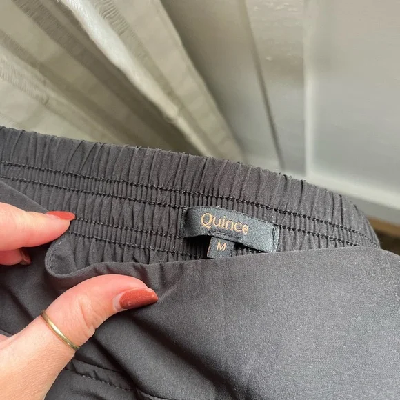 Black Wide Leg Performance Pants - Picture 4 of 5